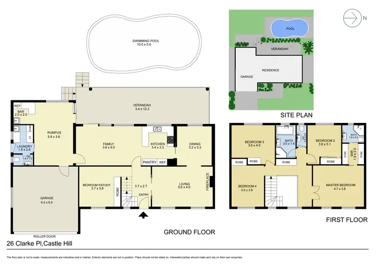 Floorplan of Homely house listing, 26 Clarke Place, Castle Hill NSW 2154