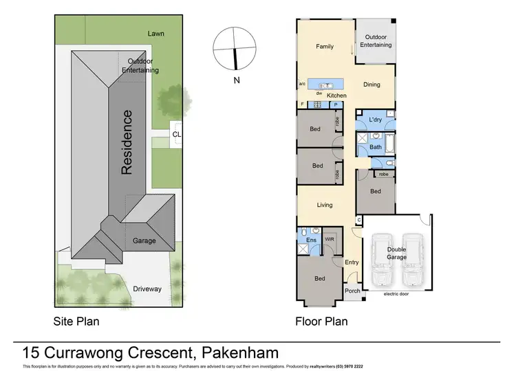 Floorplan of Homely house listing, 15 Currawong Crescent, Pakenham VIC 3810