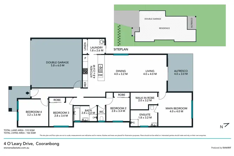 Floorplan of Homely house listing, 4 O'Leary Drive, Cooranbong NSW 2265