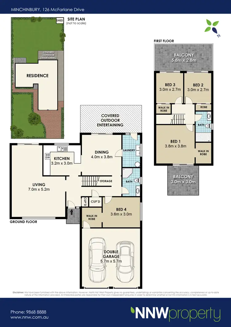 Floorplan of Homely house listing, 126 McFarlane Drive, Minchinbury NSW 2770
