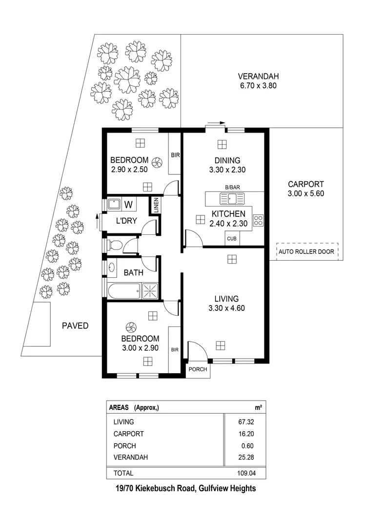 Floorplan of Homely house listing, 19/70 Kiekebusch Road, Gulfview Heights SA 5096