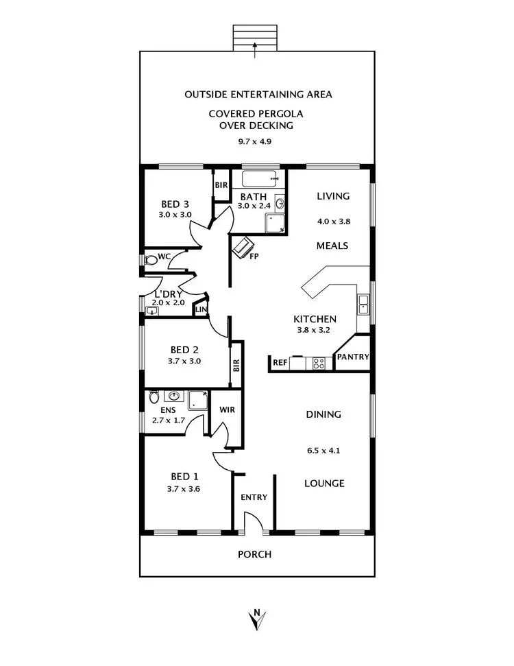 Floorplan of Homely house listing, 5 Lucern Close, Romsey VIC 3434