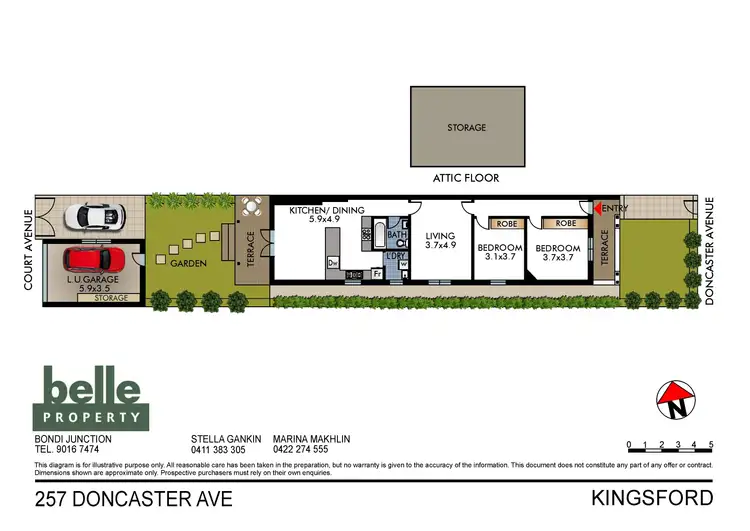 Floorplan of Homely house listing, 257 Doncaster Avenue, Kingsford NSW 2032
