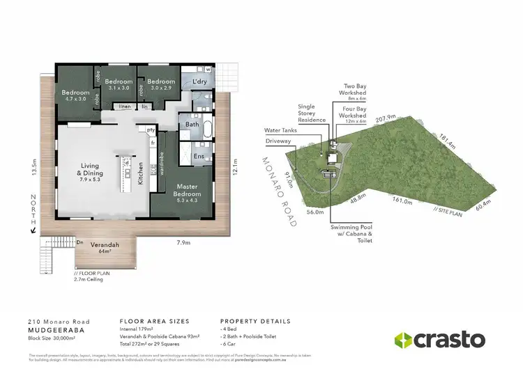 Floorplan of Homely house listing, 210 Monaro Road, Mudgeeraba QLD 4213