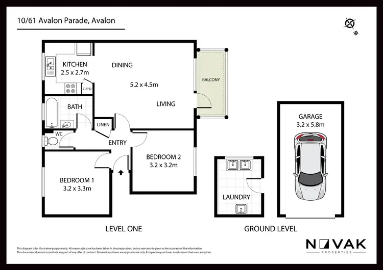 Floorplan of Homely apartment listing, 10/61 Avalon Parade, Avalon NSW 2107