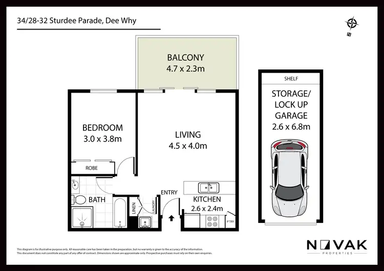 Floorplan of Homely apartment listing, 34/28 Sturdee Parade, Dee Why NSW 2099