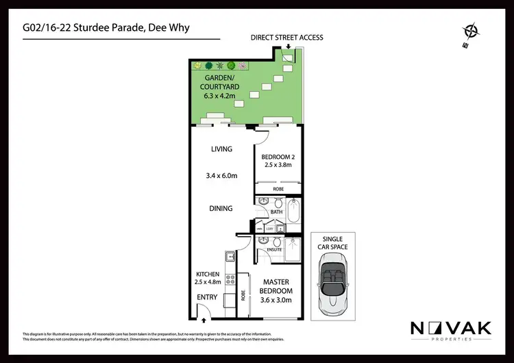 Floorplan of Homely apartment listing, G02/16-22 Sturdee Parade, Dee Why NSW 2099