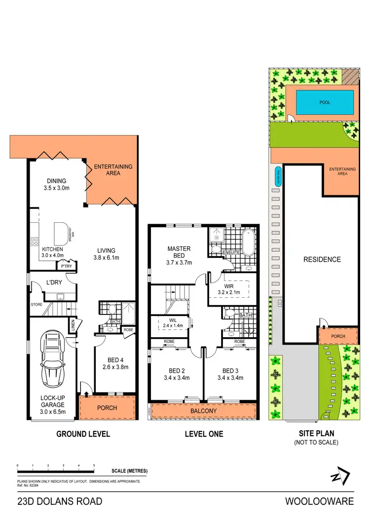 Floorplan of Homely semi-detached listing, 23D Dolans Road, Woolooware NSW 2230