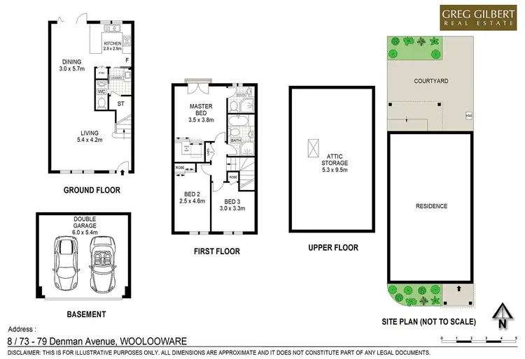 Floorplan of Homely townhouse listing, 8/73-79 Denman Avenue, Woolooware NSW 2230