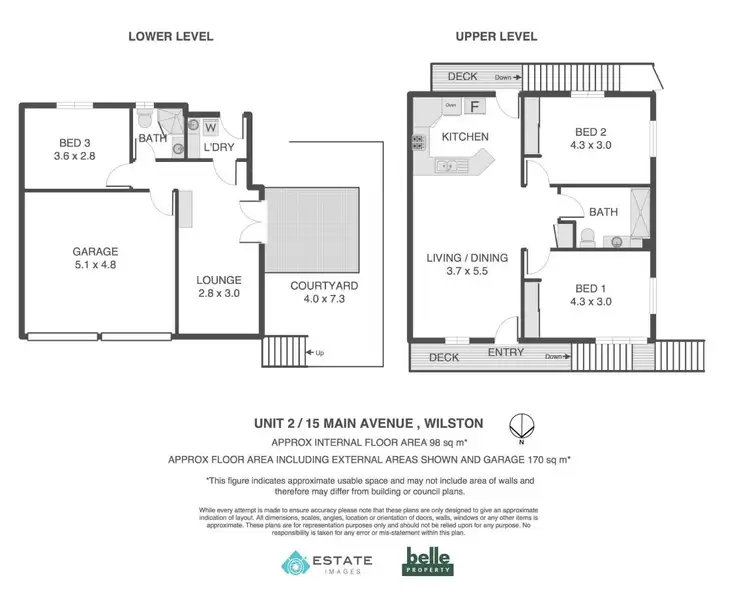 Floorplan of Homely townhouse listing, 2/15 Main Avenue, Wilston QLD 4051
