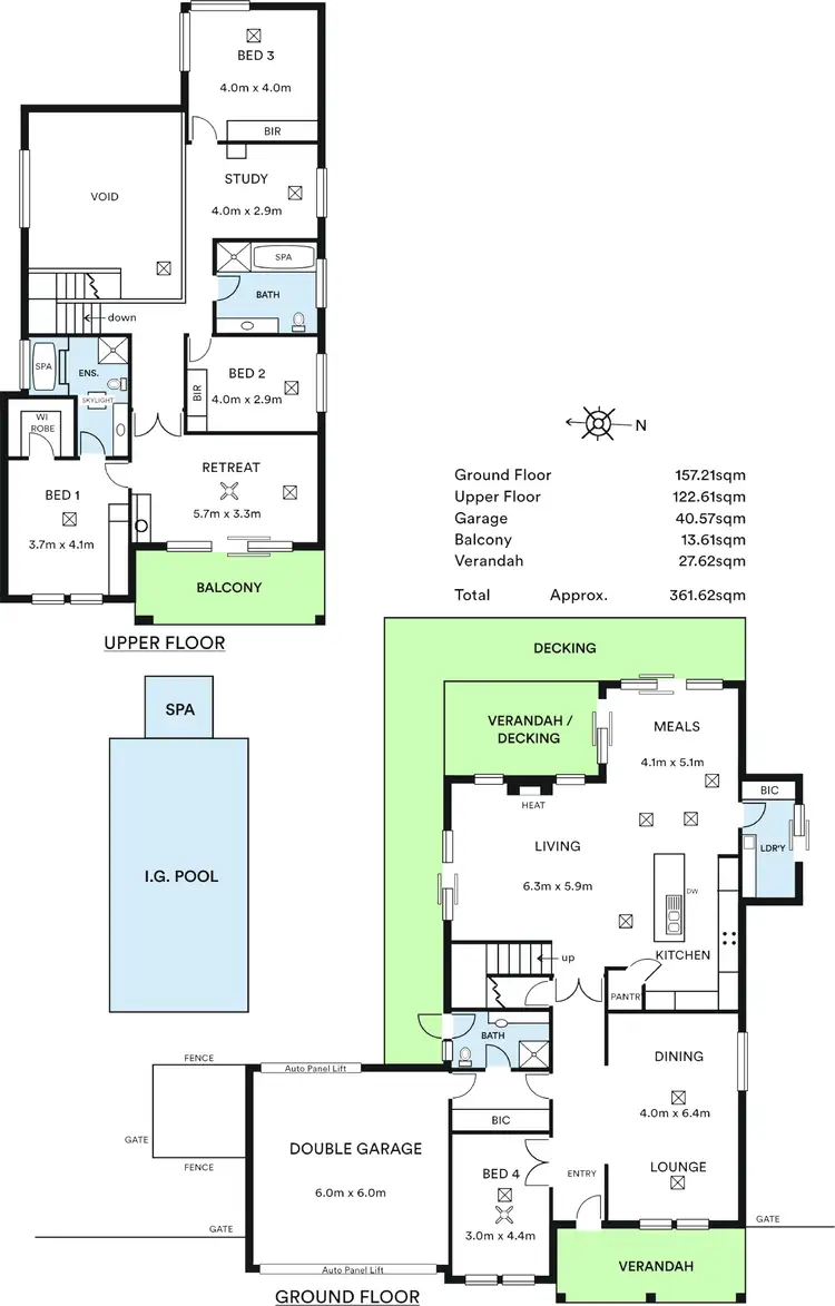Floorplan of Homely house listing, 4 Everard Street, Glen Osmond SA 5064