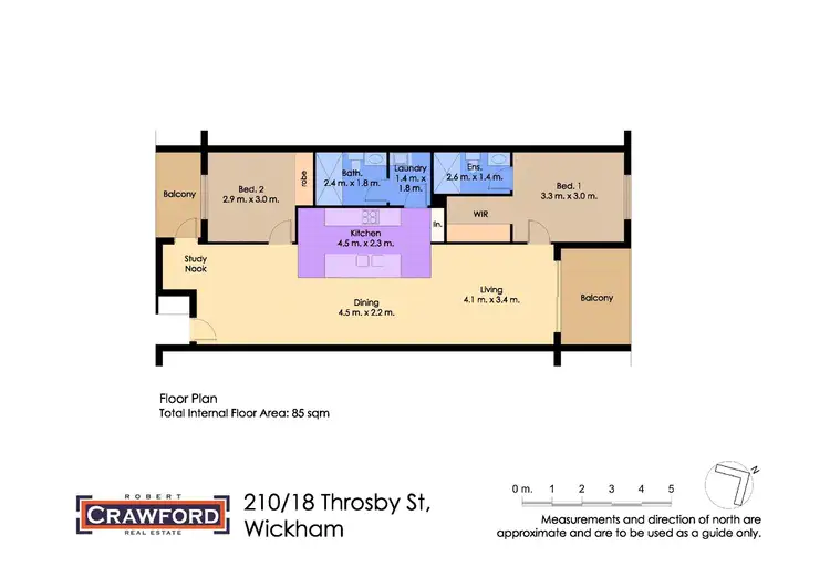 Floorplan of Homely apartment listing, 210/18 Throsby Street, Wickham NSW 2293