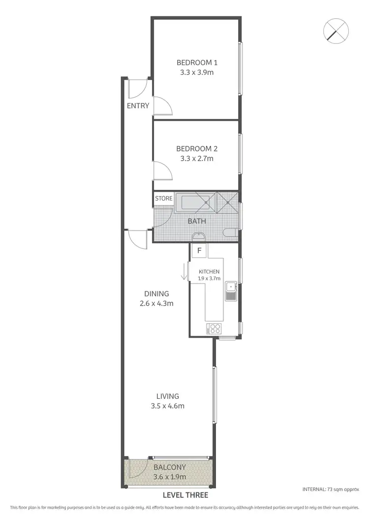 Floorplan of Homely apartment listing, 20/25 Ormond Street, Ashfield NSW 2131