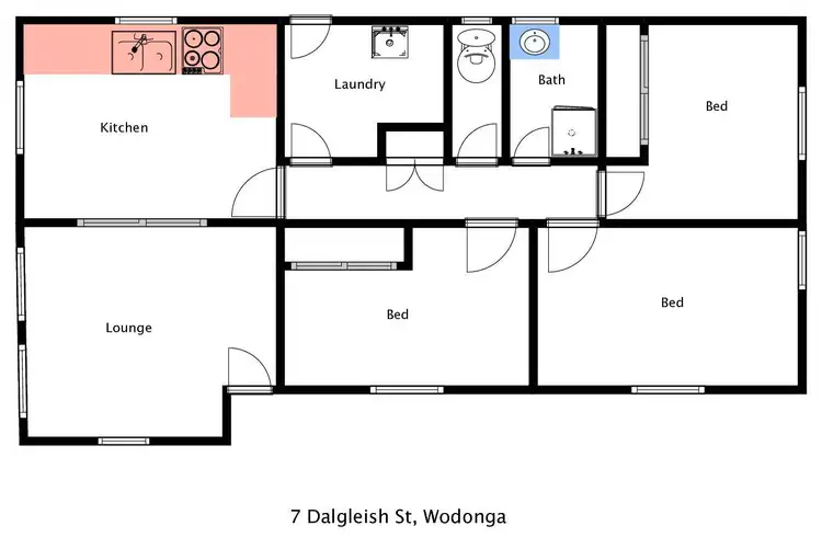 Floorplan of Homely house listing, 7 Dalgleish Street, Wodonga VIC 3690
