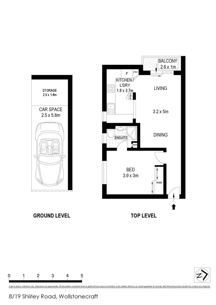 Floorplan of Homely apartment listing, 8/19 Shirley Road, Wollstonecraft NSW 2065