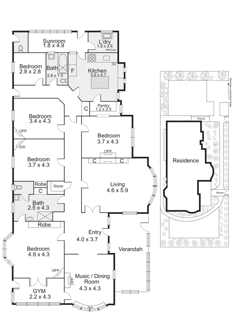 Floorplan of Homely house listing, 1A Heaton Avenue, Elwood VIC 3184