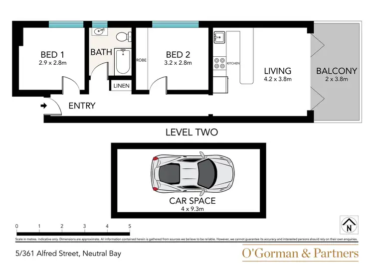 Floorplan of Homely apartment listing, 5/361 Alfred Street, Neutral Bay NSW 2089