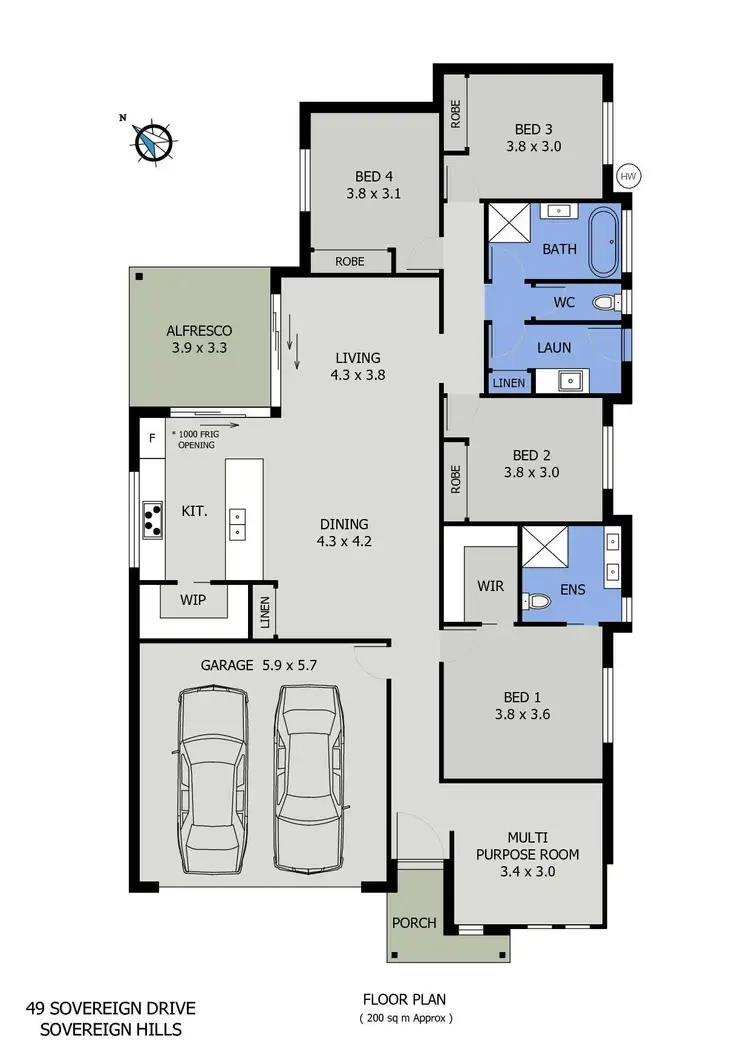Floorplan of Homely house listing, 49 Sovereign Drive, Port Macquarie NSW 2444