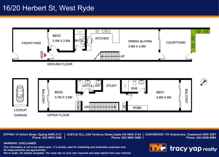 Floorplan of Homely unit listing, 16/20 Herbert Street, West Ryde NSW 2114