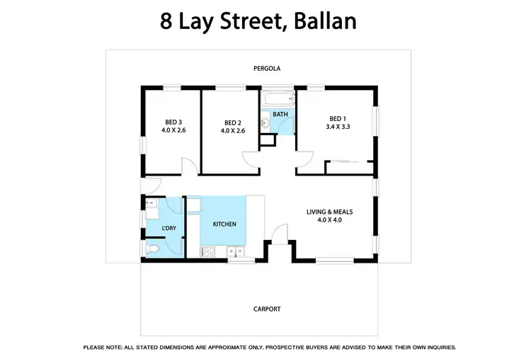 Floorplan of Homely house listing, 8 Lay Street, Ballan VIC 3342