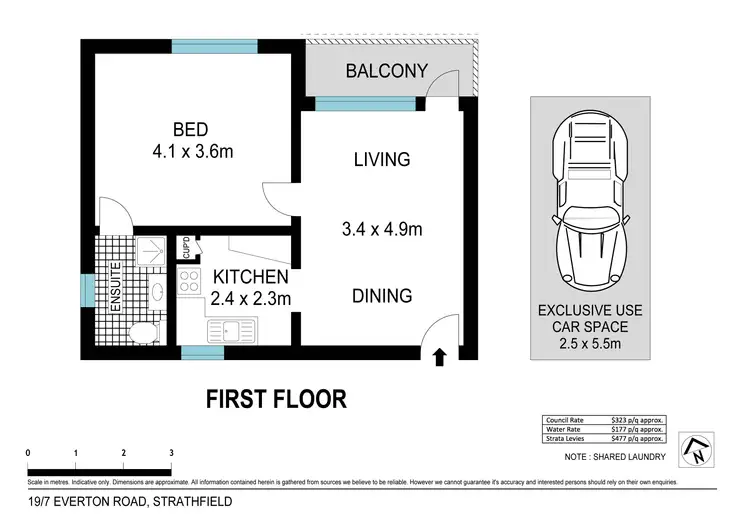 Floorplan of Homely apartment listing, 19/7 Everton Road, Strathfield NSW 2135