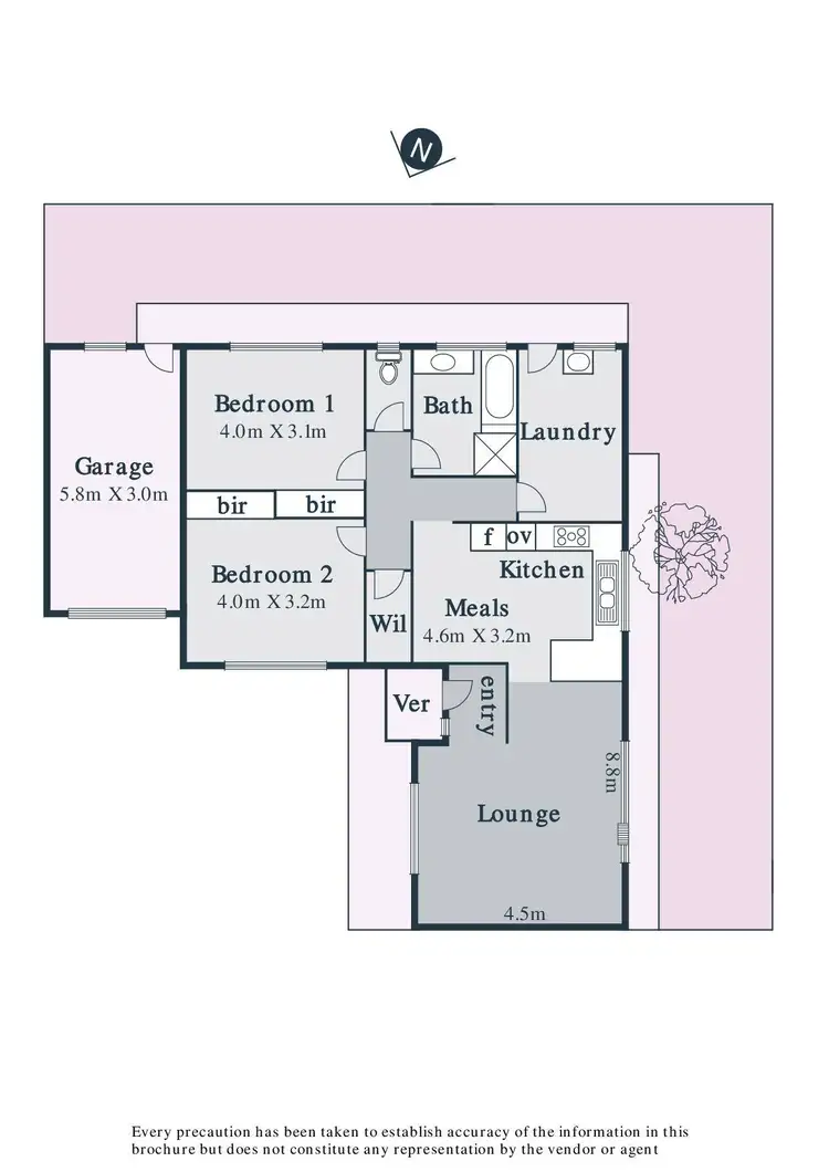 Floorplan of Homely unit listing, 2/79 Derrick Street, Lalor VIC 3075
