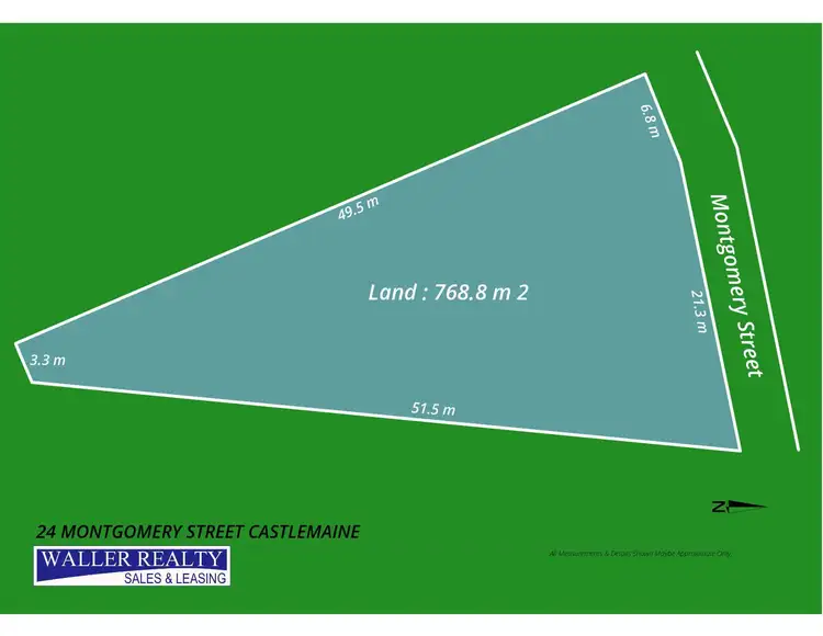 Floorplan of Homely land listing, 24 Montgomery Street, Castlemaine VIC 3450