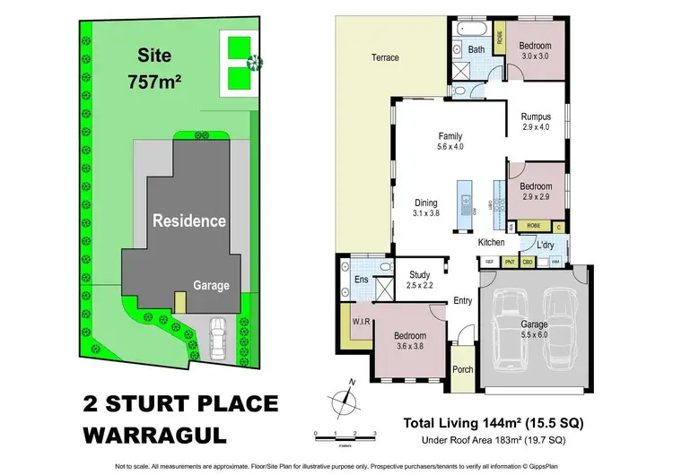 Floorplan of Homely house listing, 2 Sturt Place, Warragul VIC 3820