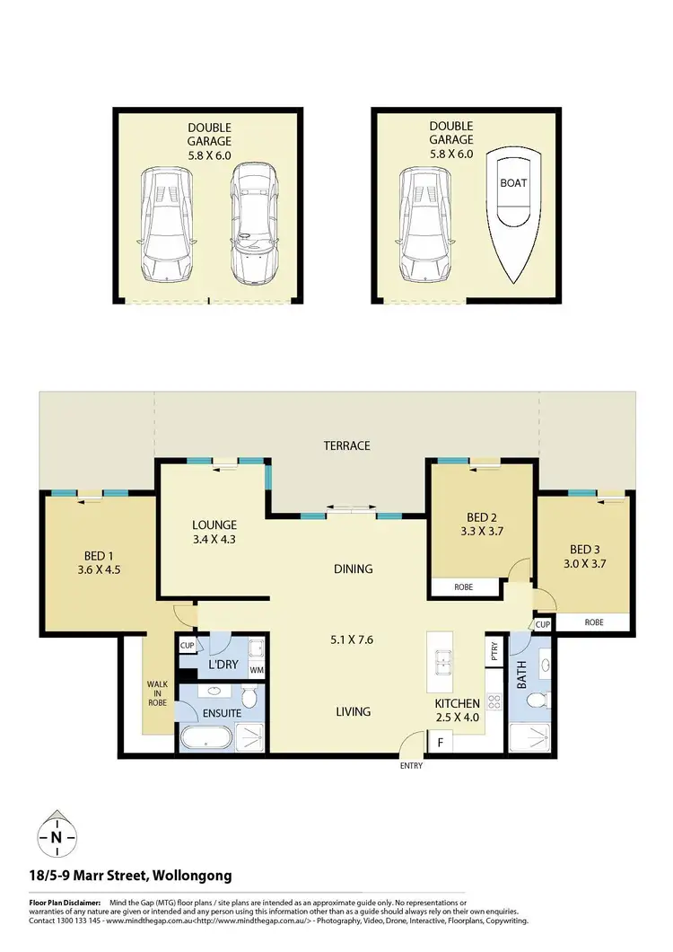Floorplan of Homely apartment listing, 18/5-9 Marr Street, Wollongong NSW 2500