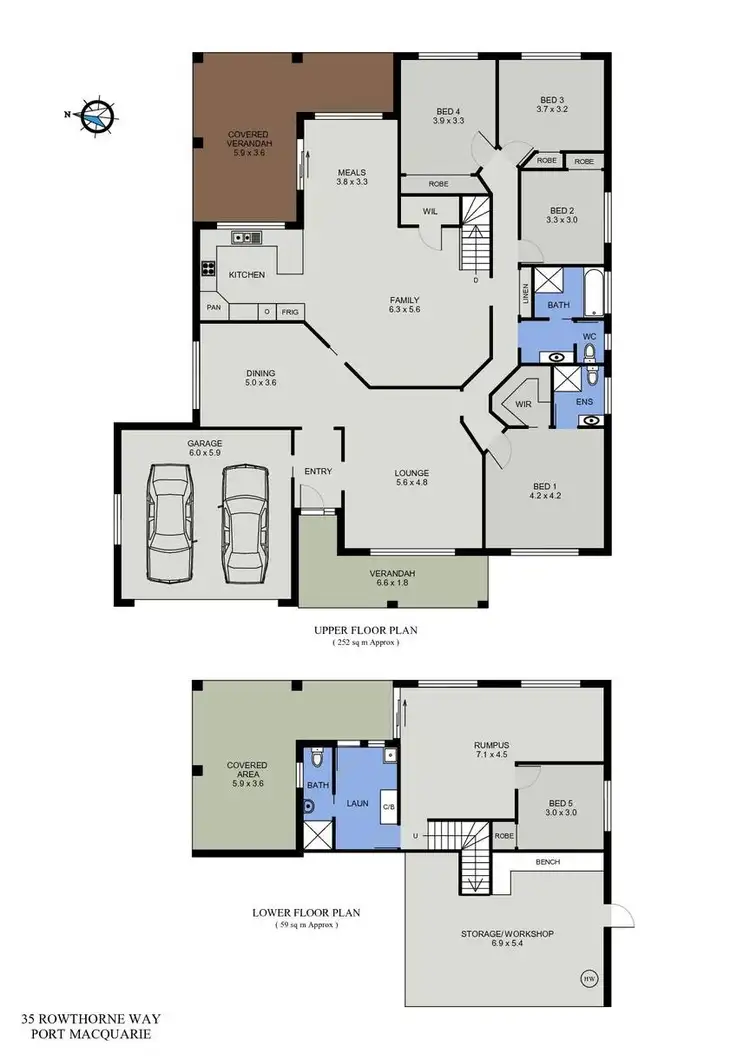 Floorplan of Homely house listing, 35 Rowthorne Way, Port Macquarie NSW 2444