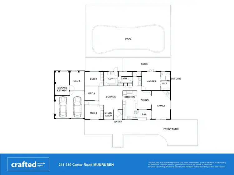 Floorplan of Homely house listing, 211-219 Carter Road, Munruben QLD 4125