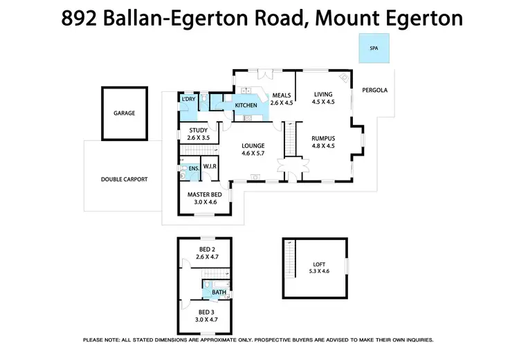 Floorplan of Homely house listing, 892 Ballan-Egerton Road, Mount Egerton VIC 3352