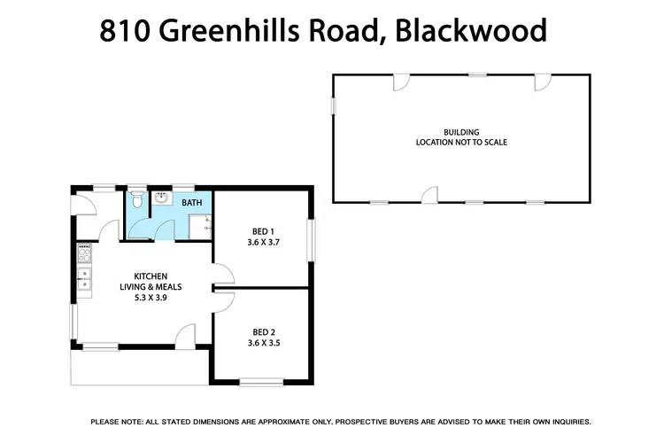 Floorplan of Homely house listing, 810 Greenhills Road, Blackwood VIC 3458