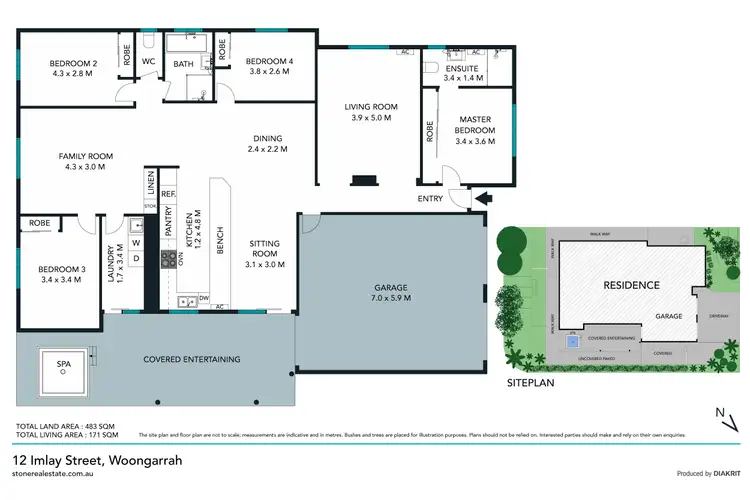 Floorplan of Homely house listing, 12 Imlay Street, Woongarrah NSW 2259