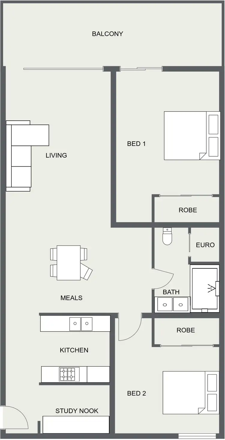 Floorplan of Homely apartment listing, 609/49 Plenty Road, Preston VIC 3072