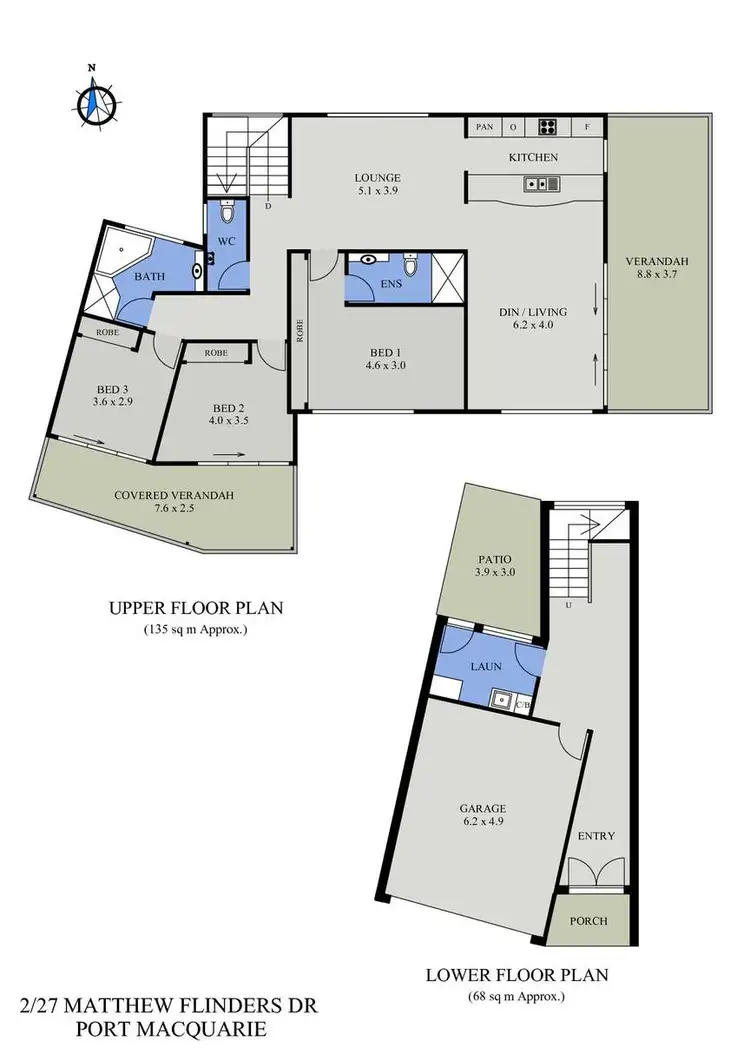 Floorplan of Homely house listing, 2/27 Matthew Flinders Drive, Port Macquarie NSW 2444