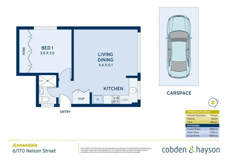 Floorplan of Homely apartment listing, 6/170 Nelson Street, Annandale NSW 2038