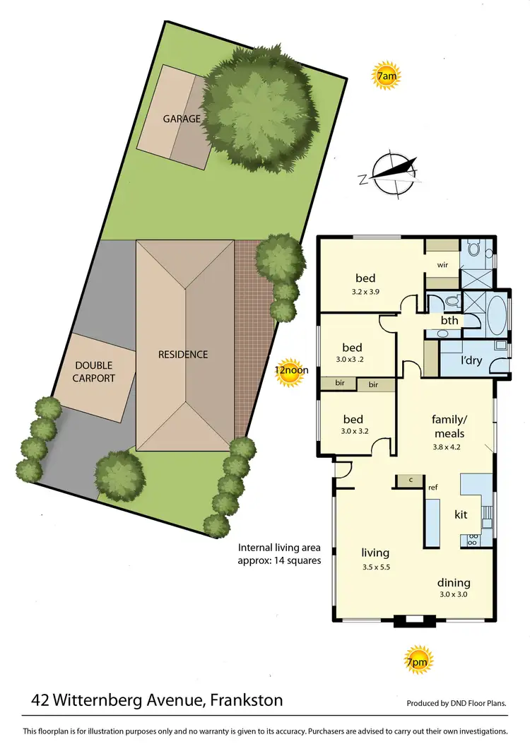 Floorplan of Homely house listing, 42 Witternberg Avenue, Frankston VIC 3199