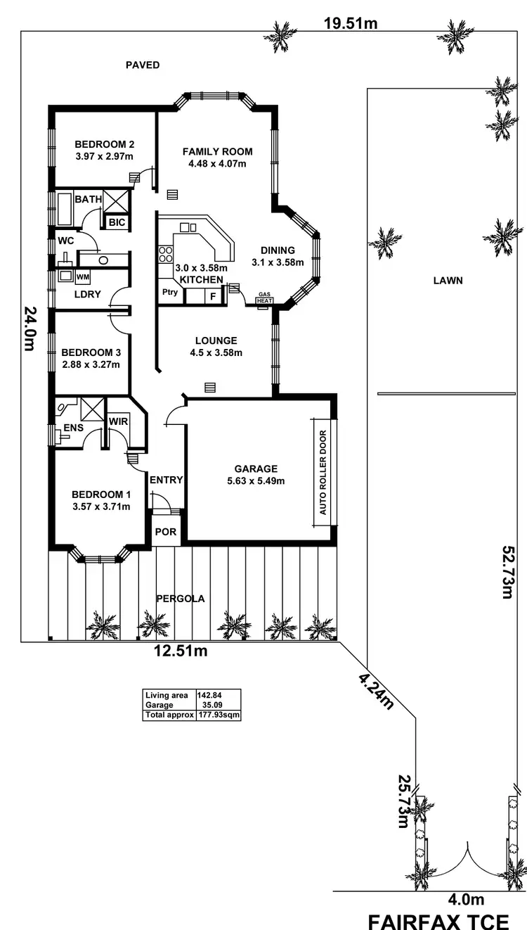 Floorplan of Homely house listing, 8A Fairfax Terrace, Torrensville SA 5031