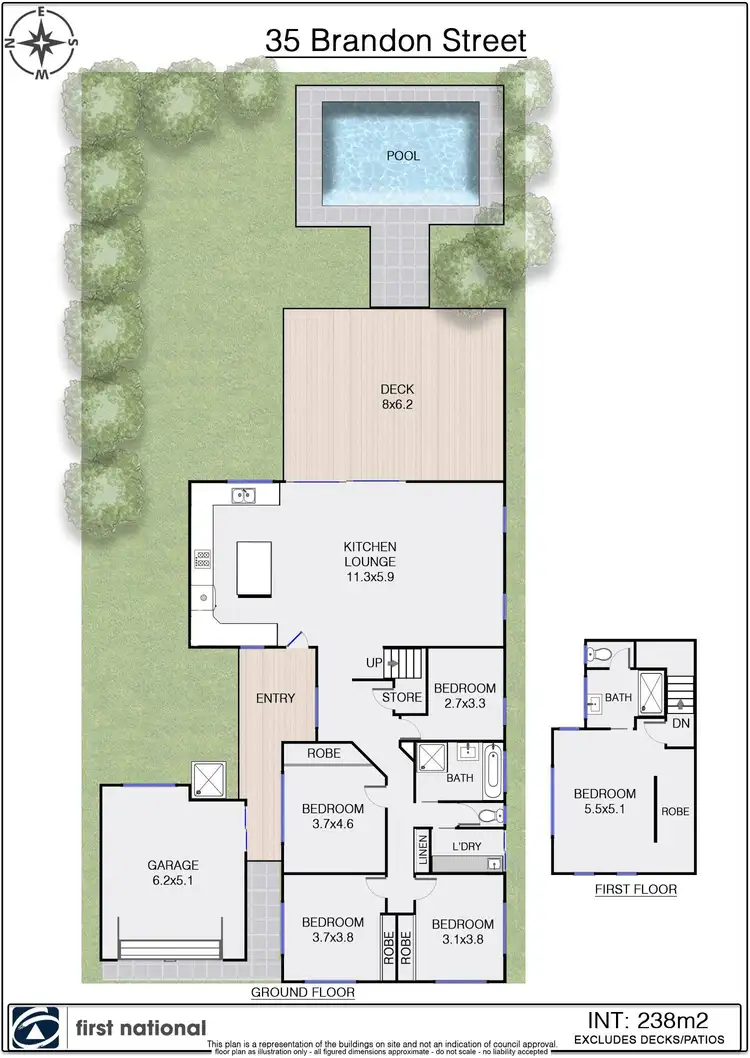 Floorplan of Homely house listing, 35 Brandon Street, Suffolk Park NSW 2481