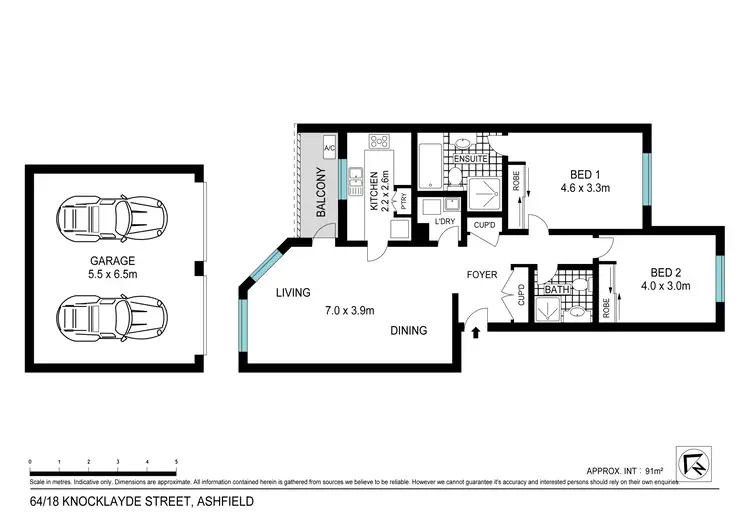 Floorplan of Homely apartment listing, 64/18-20 Knocklayde Street, Ashfield NSW 2131