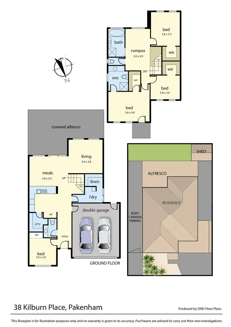 Floorplan of Homely house listing, 38 Kilburn Place, Pakenham VIC 3810