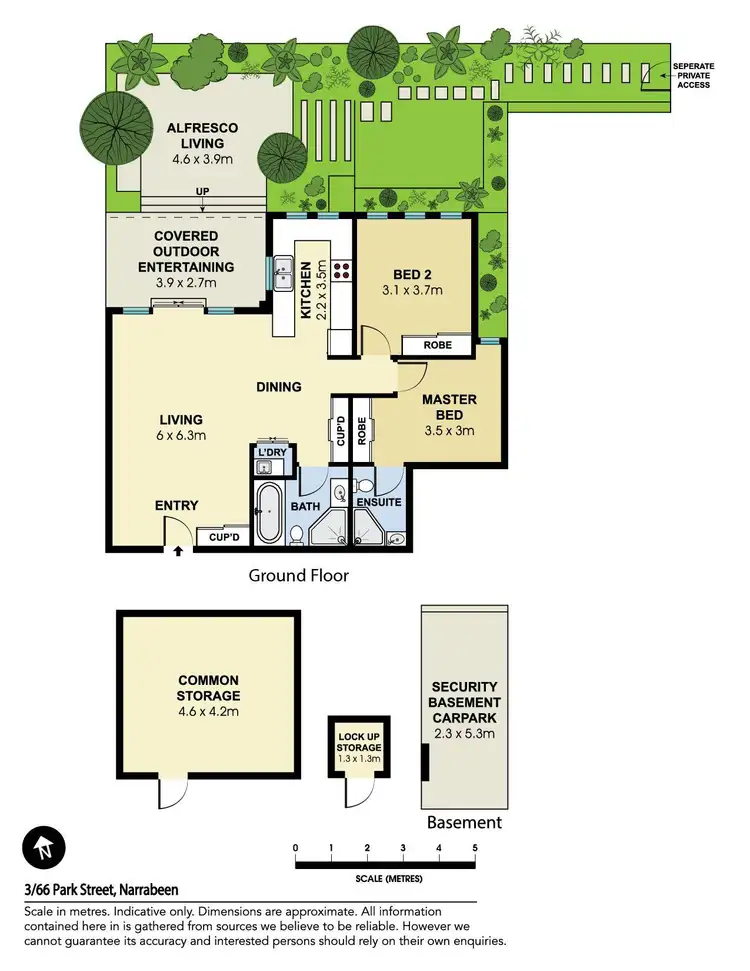 Floorplan of Homely apartment listing, 3/66 Park Street, Narrabeen NSW 2101
