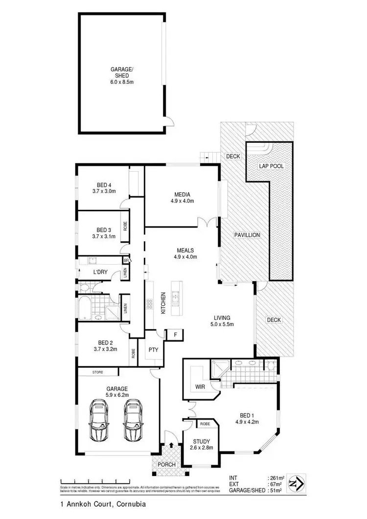 Floorplan of Homely house listing, 1 Annkoh Court, Cornubia QLD 4130