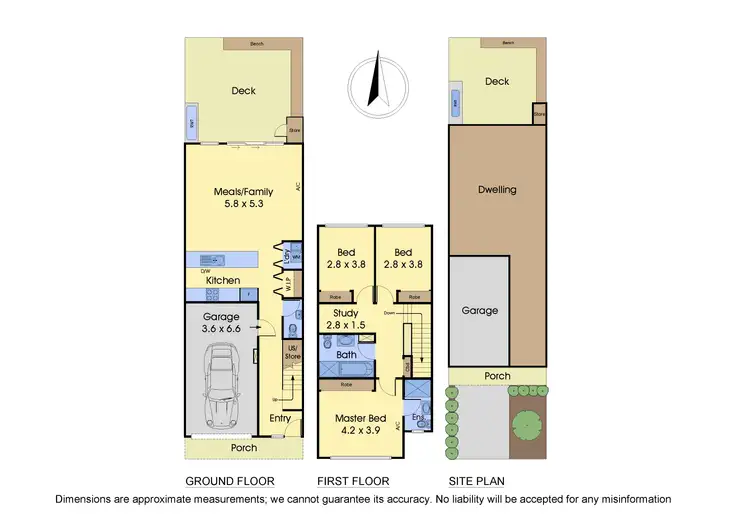 Floorplan of Homely townhouse listing, 25 Reflection Drive, Wantirna South VIC 3152
