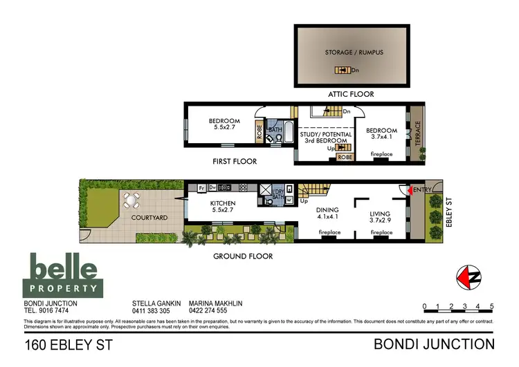 Floorplan of Homely house listing, 160 Ebley Street, Bondi Junction NSW 2022