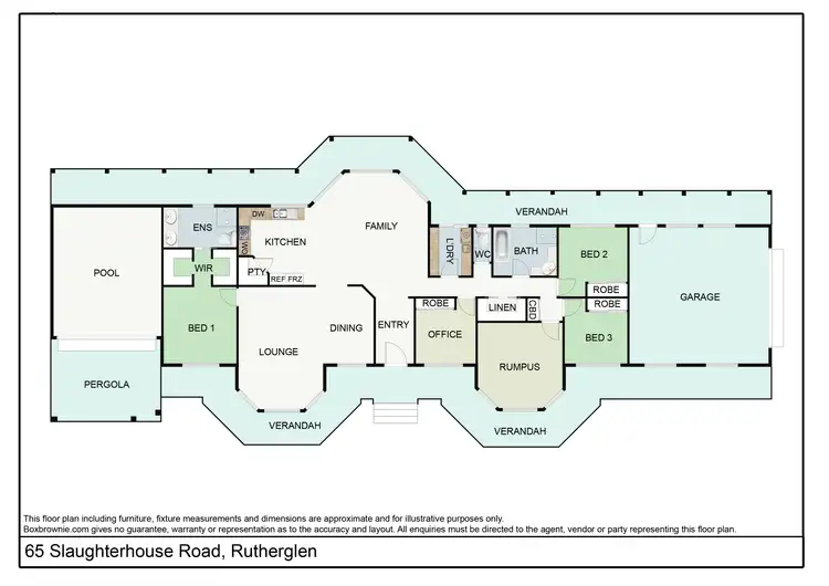 Floorplan of Homely house listing, 65 Slaughterhouse Road, Rutherglen VIC 3685