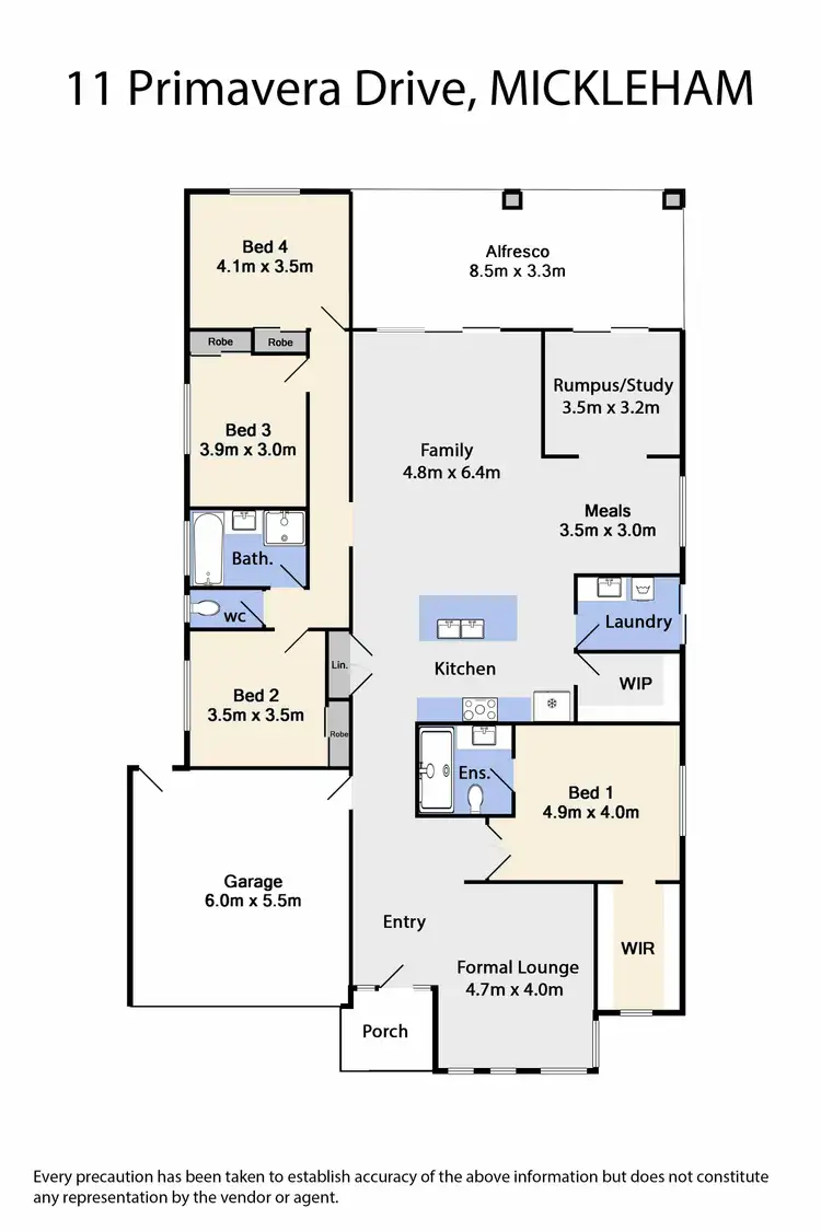 Floorplan of Homely house listing, 11 Primavera Drive, Mickleham VIC 3064