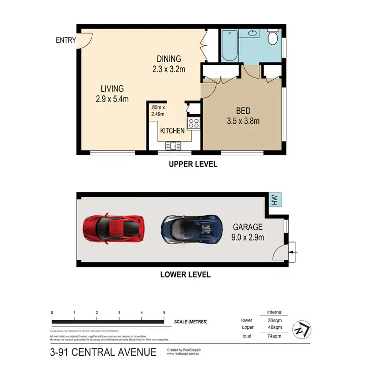 Floorplan of Homely unit listing, 3/91 Central Avenue, Indooroopilly QLD 4068