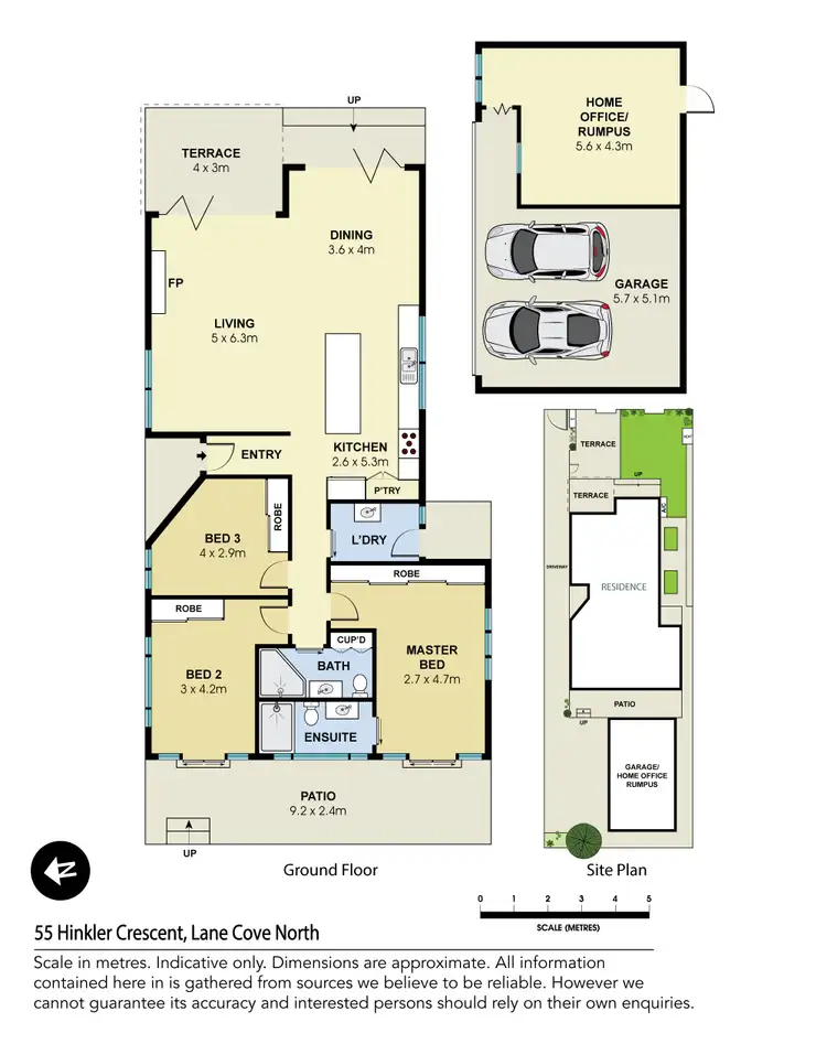 Floorplan of Homely house listing, 55 Hinkler Crescent, Lane Cove NSW 2066